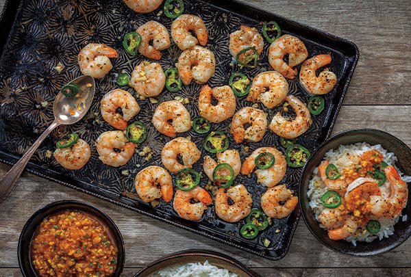 Sheet-Pan Shrimp with Jasmine Rice